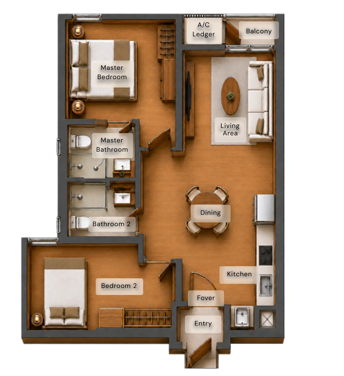 Type B Floor Plan 1